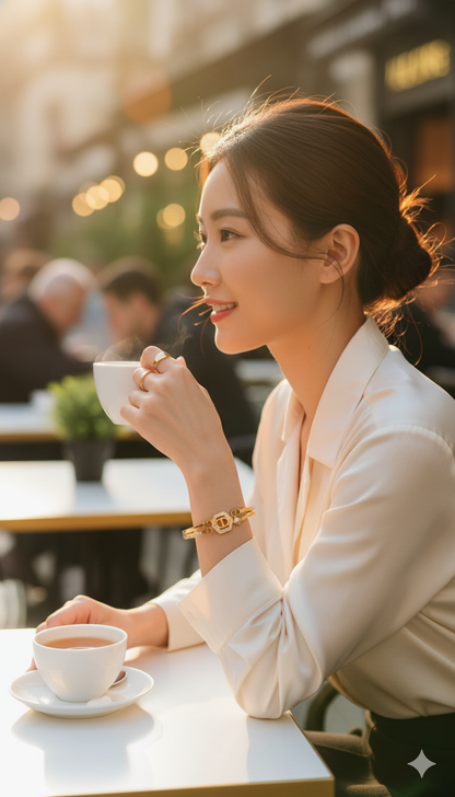 Gold Plated WaterProof & SweatProof Statement Bracelet