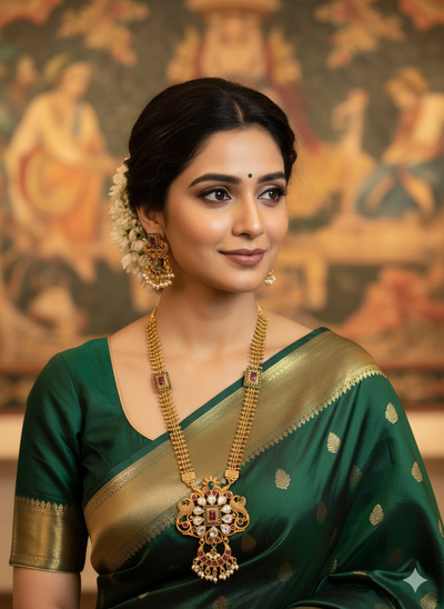 Latest Stylish Fancy Pearl Choker Traditional Jewellery Set