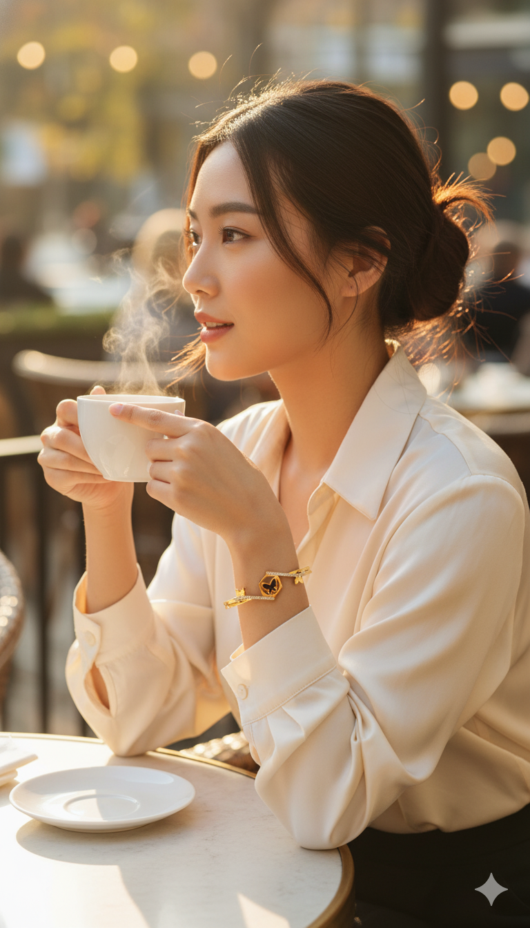 Gold Plated Bangle Bracelet for Women